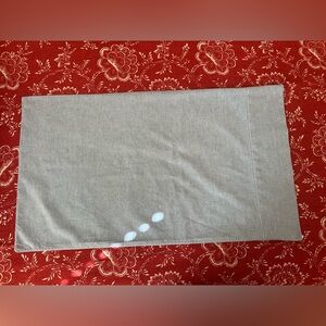 Vintage Ralph Lauren Blue Denim Chambray Cotton Standard Pillowcase Made In USA